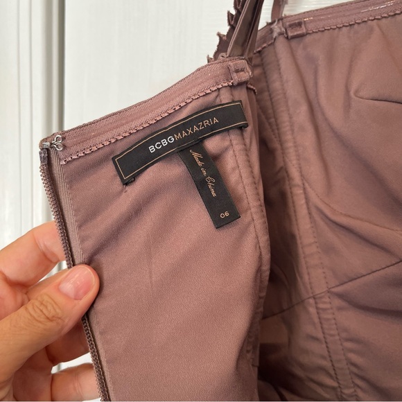 BCBG MAX AZRIA $458 MLBRYMIST Prom Party Gown 6 Long Dress Bubble Lace Event - Picture 8 of 15